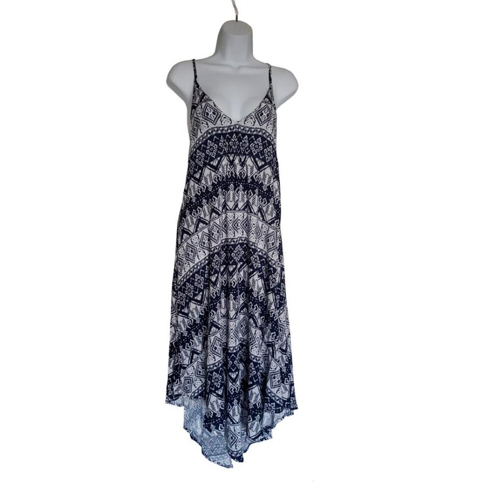 👕 My Story Navy Print Summer Dress
